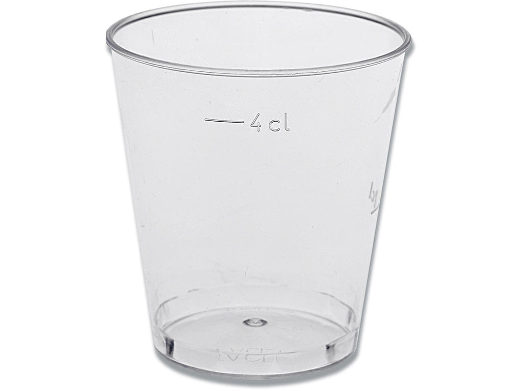 Shotglas, Helt glat, 25 stk, 5 cl, Gastro