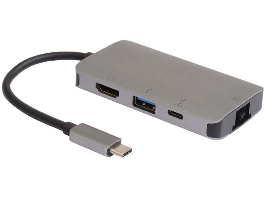 Microconnect USB3.1CCOM16 dockingstation Ledningsført USB 3.2 Gen 1 (3.1 Gen 1) Type-C Grå