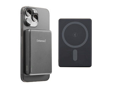 Intenso MW10000 Lithium polymer (LiPo) 10000 mAh Trådløs opladning Grå