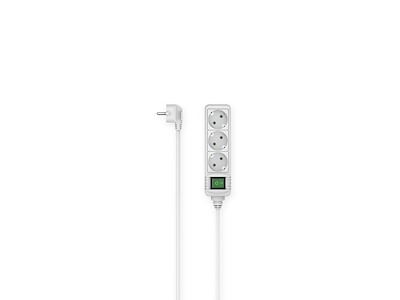 Hama 00223002 stikdåse 3 m 3 AC stikkontakt(er) Indendørs Hvid