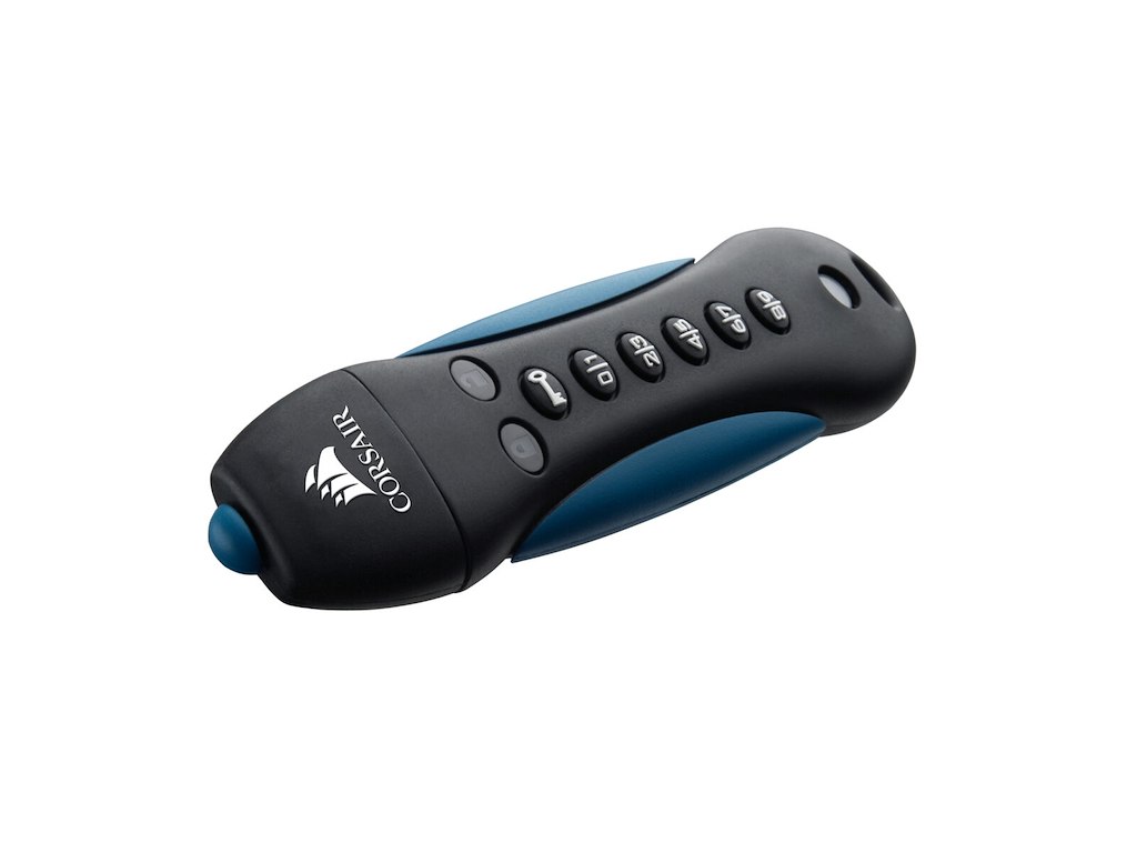 Corsair Padlock USB-nøgle 256 GB USB Type-A 3.2 Gen 1 (3.1 Gen 1) Sort, Blå