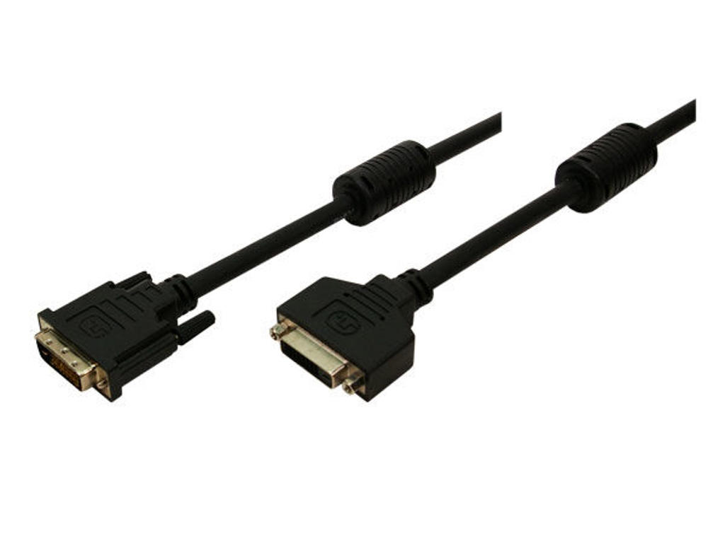 LogiLink DVI-D 5m DVI cable Black
