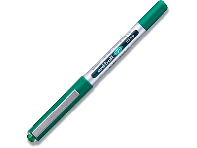Rollerball pen, 0.5 mm, 0.3 mm, Grøn, uni-ball Eye Micro UB-150-36