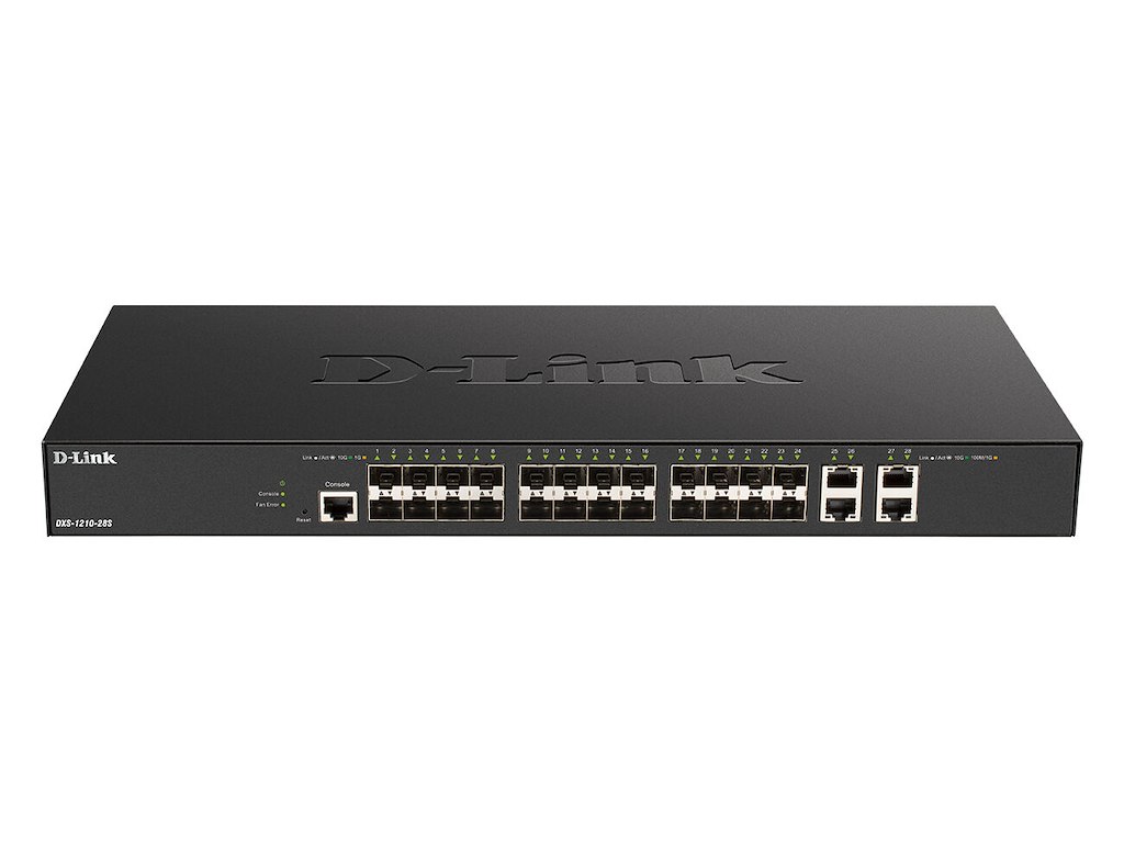 D-Link DXS-1210-28S netværksswitch Administreret L2/L3 10G Ethernet (100/1000/10000) 1U Sort