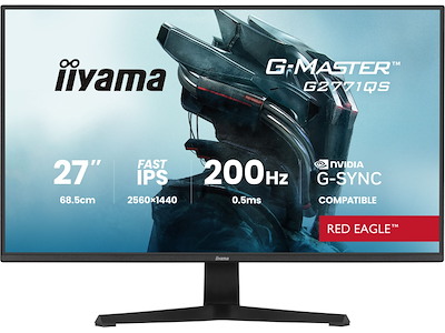 iiyama G-MASTER G2771QS-B1 computerskærm 68,6 cm (27") 2560 x 1440 pixel Wide Quad HD Sort