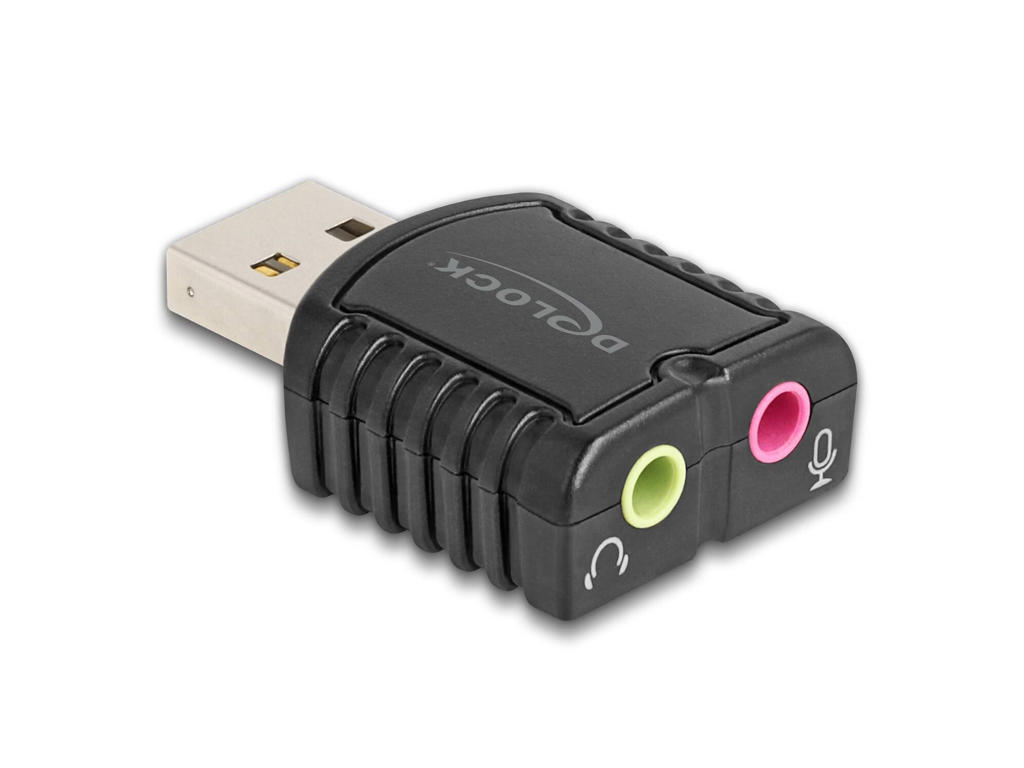 DeLOCK 65964 kabel kønsskifter USB Type-A 3.5 mm Sort