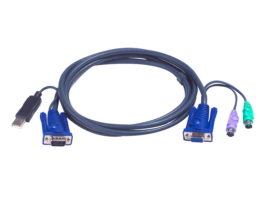 ATEN 2L-5502UP KVM-kabel Sort 1,8 m