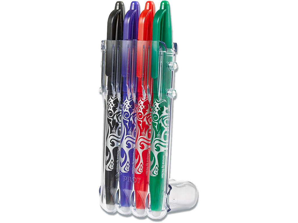Rollerball gelpen, 0.7 mm, 0.35 mm, 4 farver, Pilot FriXion Ball BL-FR7
