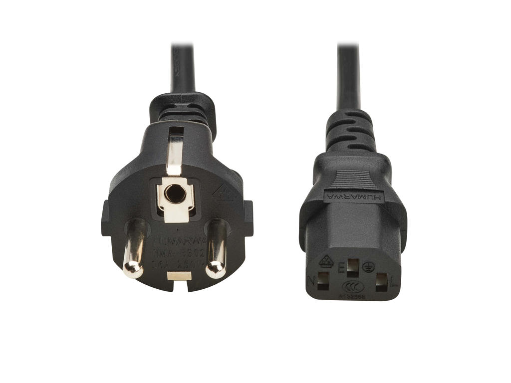 Eaton P054-01M-EU el-ledning Sort 1 m CEE7/7 IEC C13