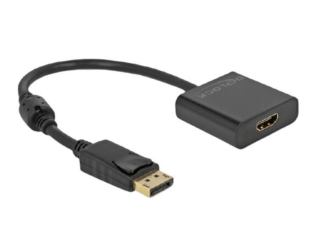 DeLOCK 63585 videokabel adapter 0,2 m DisplayPort HDMI Sort