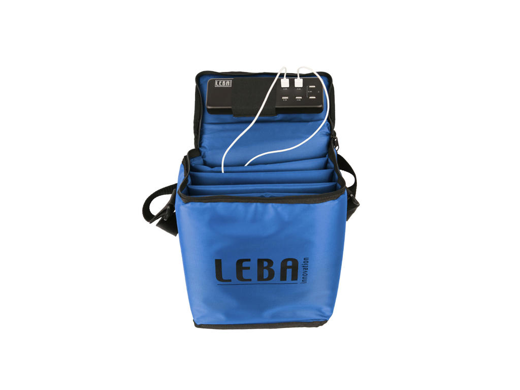 Leba NoteBag NB2-5T-BLU-UC-SC administration af bærbar enhed - vogn & kabinet Kasse til administration af bærbar enhed Blå