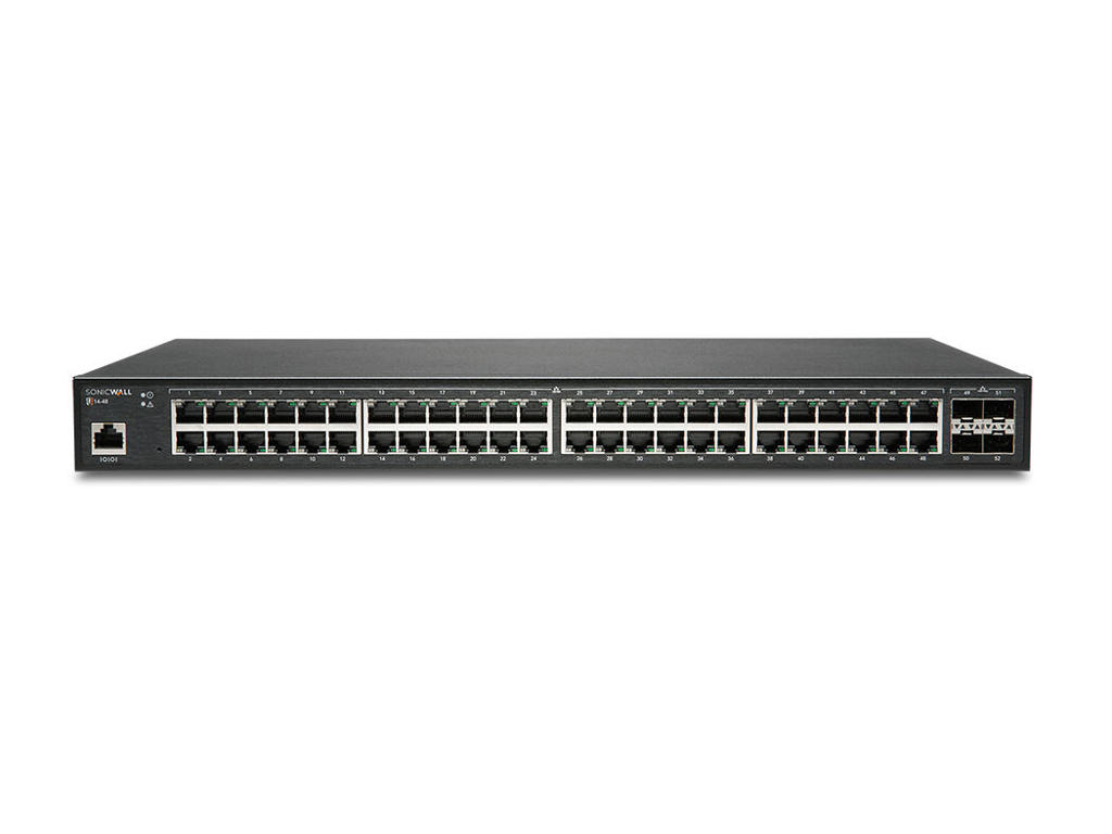 SonicWall SWS14-48 Administreret L2 Gigabit Ethernet (10/100/1000) 1U Sort