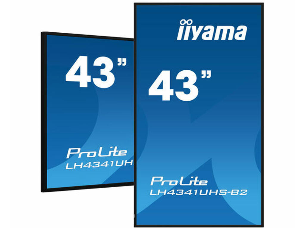 iiyama LH4341UHS-B2 skilte display 108 cm (42.5") LCD 500 cd/m² 4K Ultra HD Indbygget processer Android 8.0 24/7