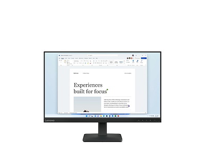 Lenovo L24-4e computerskærm 60,5 cm (23.8") 1920 x 1080 pixel Fuld HD LCD Sort