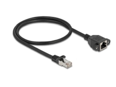 DeLOCK 90774 netværkskabel Sort 0,5 m Cat6a S/FTP (S-STP)