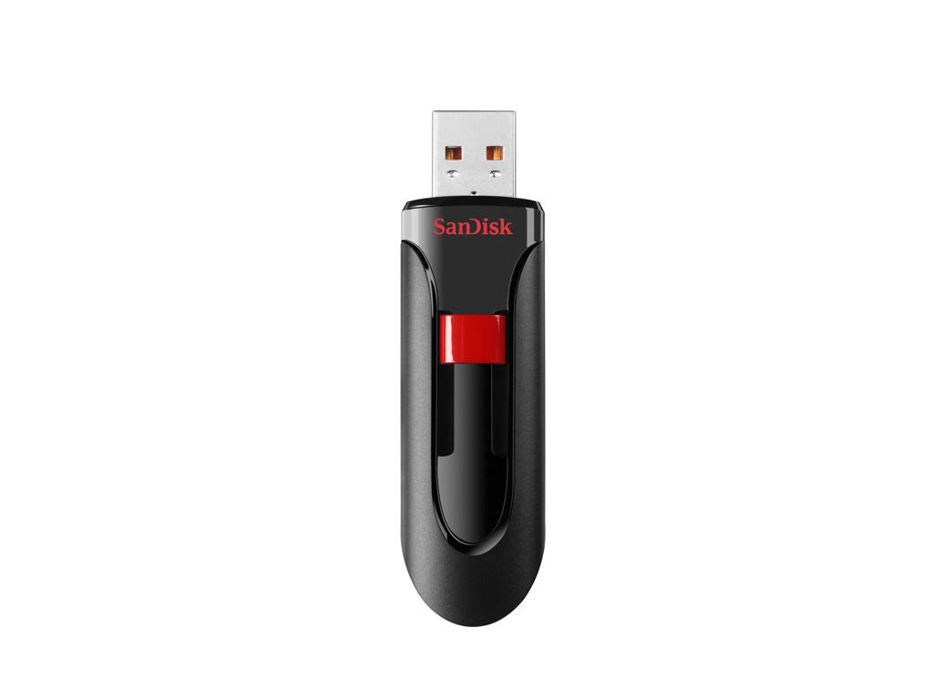 SanDisk Cruzer Glide USB-nøgle 32 GB USB Type-A 2.0 Sort, Rød