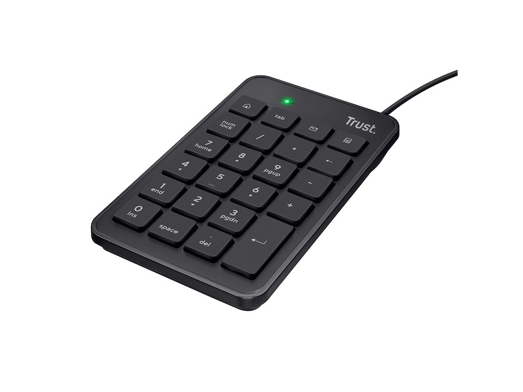 Trust 22221 numerisk tastatur Laptop/PC USB Sort