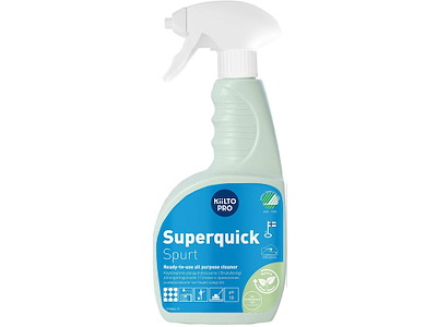 Universalrengøring, Uden parfume, Uden farve, 750 ml, Kiilto Pro Superquick Spurt