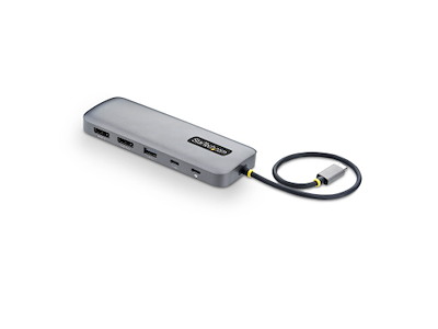 StarTech.com 189B-USBC-MULTIPORT dockingstation Ledningsført USB 3.2 Gen 1 (3.1 Gen 1) Type-C Grå