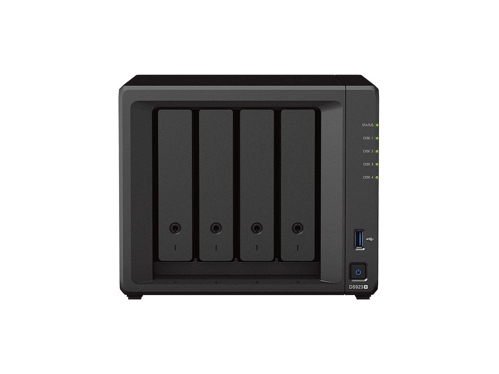 Synology DiskStation DS923+ NAS Mini Tower Ryzen Embedded R1600 4 GB DDR4 24 TB HDD DiskStation Manager Sort