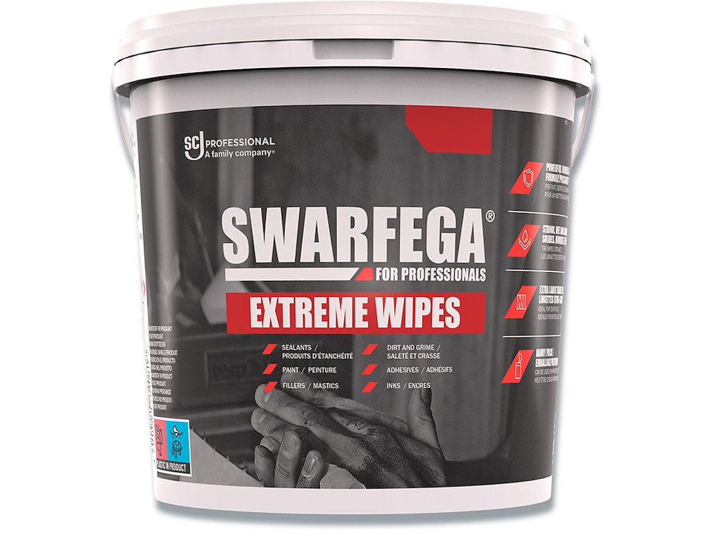 Renseserviet, Hænder, 150 ark pr spand, 1 spand, Swarfega Extreme Wipes