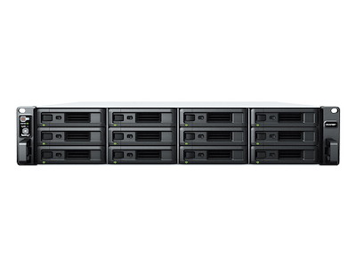 Synology RackStation RS2423RP+ NAS Stativ (2U) Ryzen Embedded V1780B 8 GB DDR4 48 TB HDD DiskStation Manager Sort