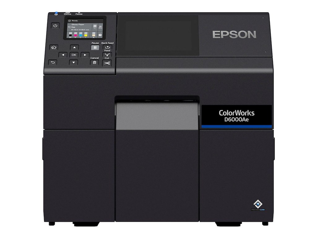 Epson ColorWorks D6000Ae etiketprinter Termisk overførsel Farve 1200 x 1200 dpi 119 mm/sek. Ledningsført Ethernet LAN