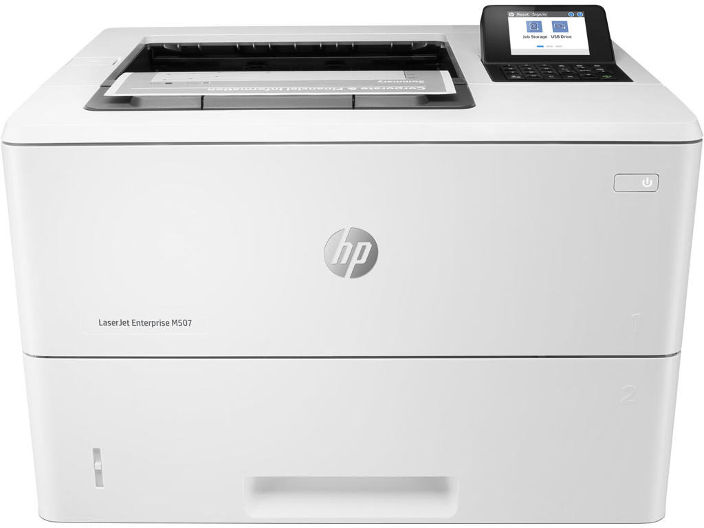 HP LaserJet Enterprise M507dn Sort og hvid Printer, Kun ethernet; Dupleks