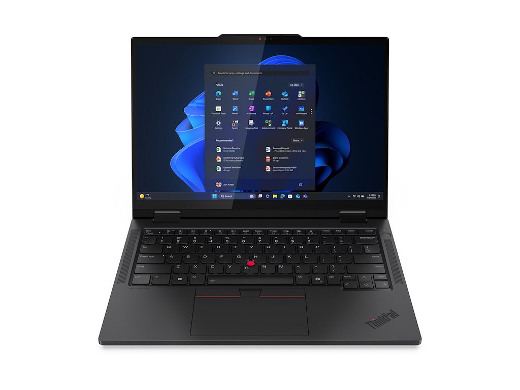Lenovo ThinkPad T14s 2-in-1 Gen 1 Intel Core Ultra 7 255U Hybrid (2-i-1) 35,6 cm (14") Berøringsskærm WUXGA 32 GB LPDDR5x-SDRAM 1 TB SSD Wi-Fi 7 (802.11be) Windows 11 Pro Nordisk Sort