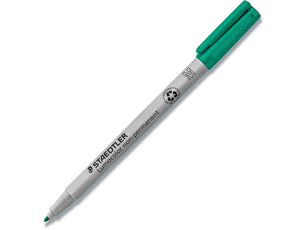 Overhead pen, Ikke permanent, 1 stk, Grøn, Staedtler Lumocolor 315
