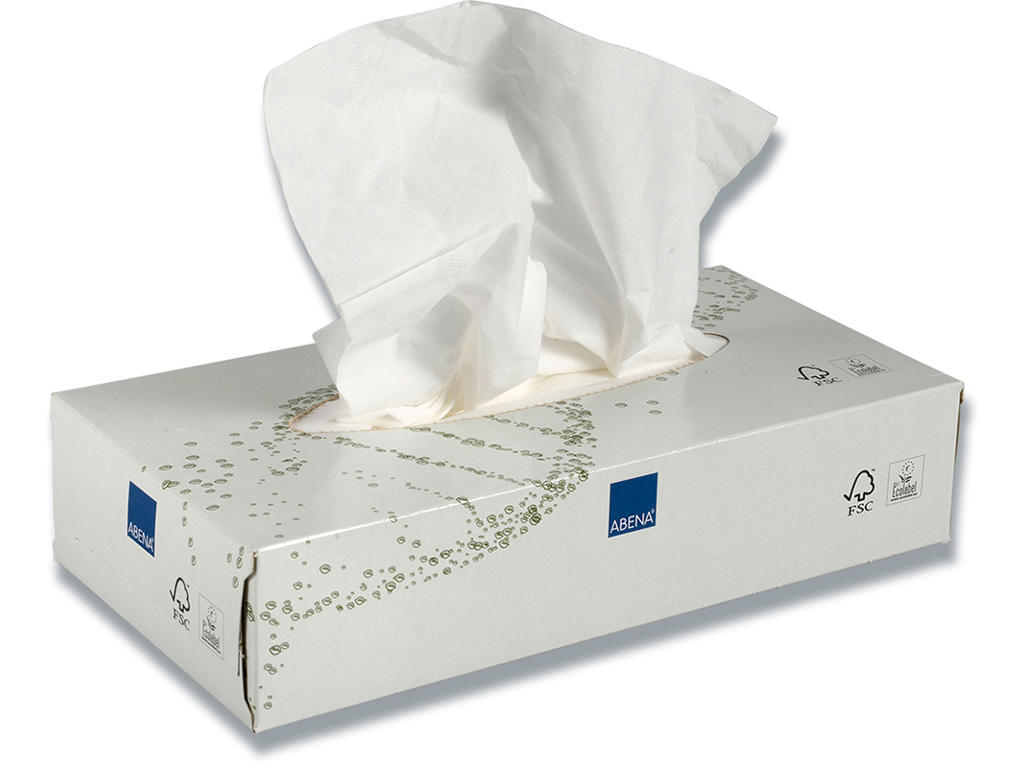 Ansigtsservietter, 2 lag, 21x21 cm, 100 stk, Care-Ness Excellent 