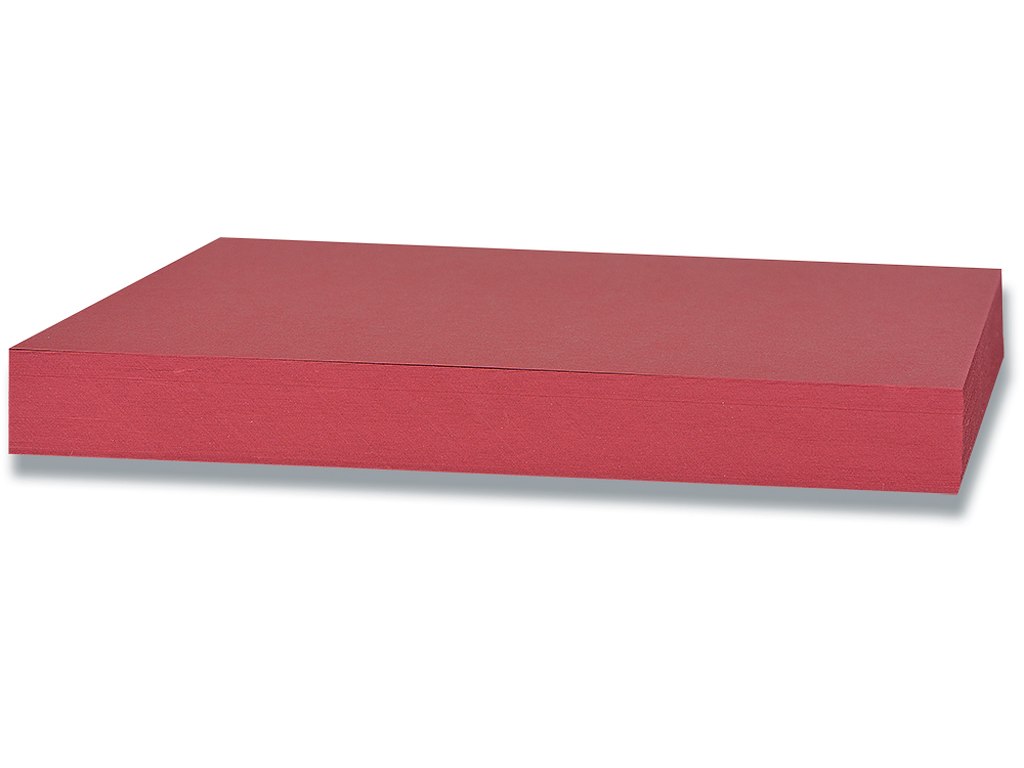 Karton, A2, 180 g/m², Solbærrød, 100 ark