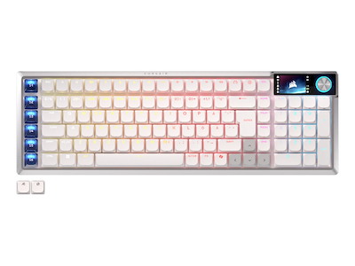 Corsair VANGUARD AIR 99 tastatur Spil RF trådløs + USB QWERTY Nordisk Hvid