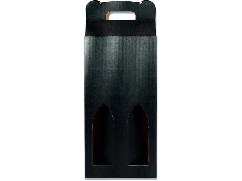 Vinkarton, 2 flasker, Sort, 1 stk, 