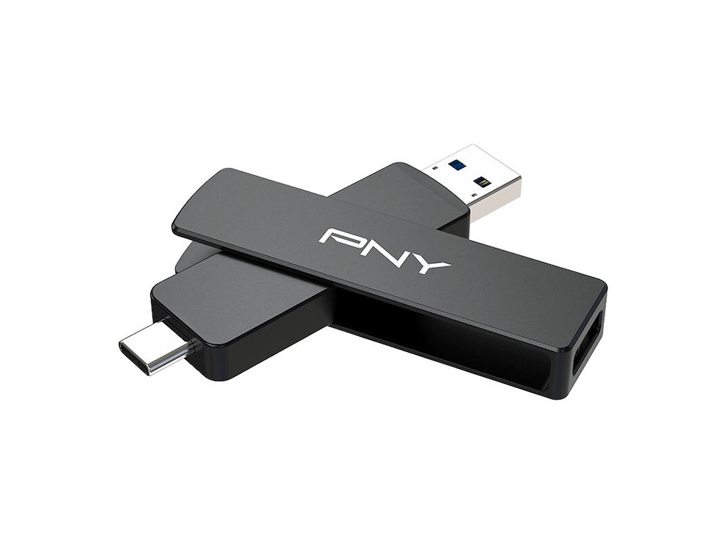 PNY DUO LINK V3 USB-nøgle 1 TB USB Type-A / USB Type-C 3.2 Gen 1 (3.1 Gen 1) Sort