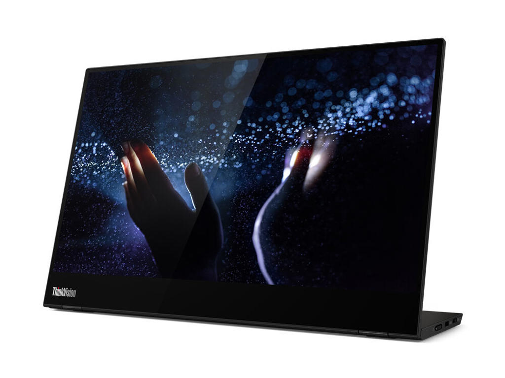 Lenovo ThinkVision M14t LED display 35,6 cm (14") 1920 x 1080 pixel Fuld HD Berøringsskærm Sort