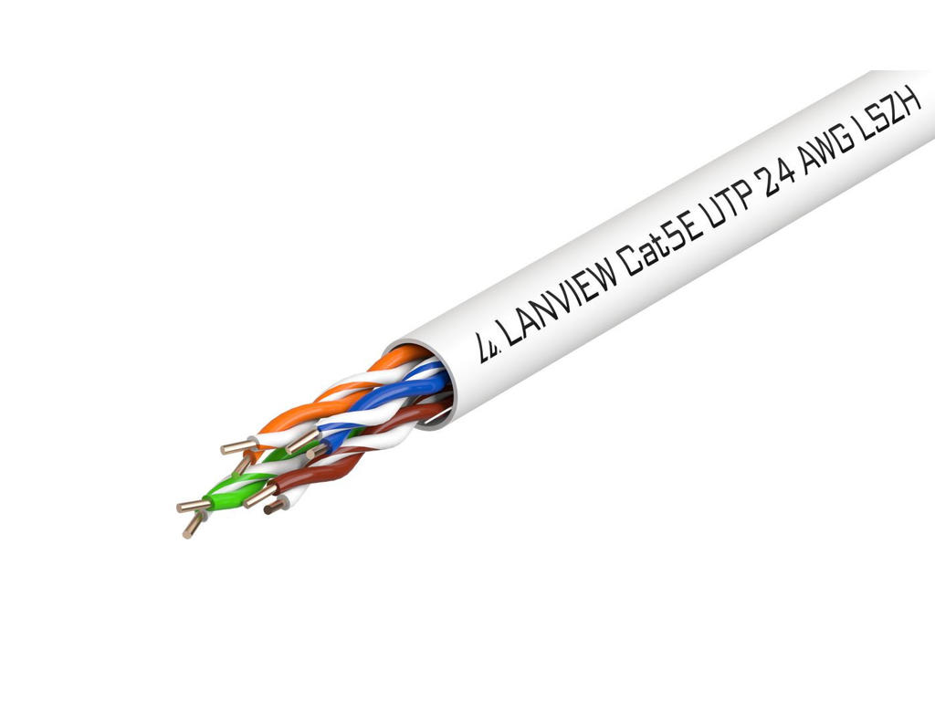 Lanview LVN122014 netværkskabel Hvid 305 m Cat5e U/UTP (UTP)
