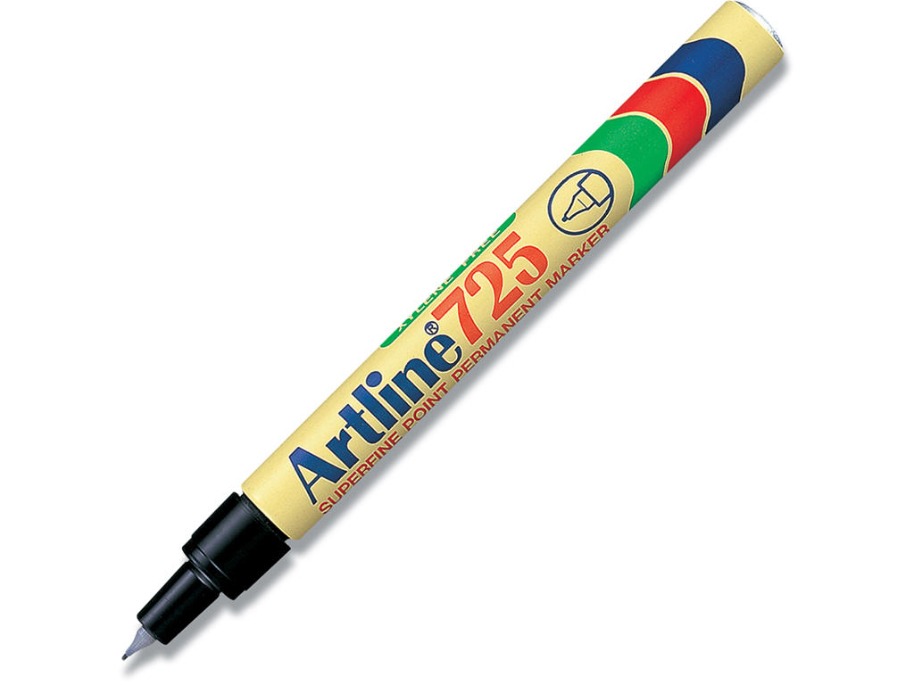 Marker, Spids spids, 0.4 mm, Sort, Artline EK-725
