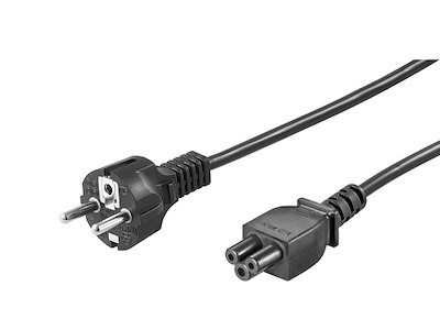 Microconnect PE010818S el-ledning Sort 1,8 m CEE7/7 C5 forbinder