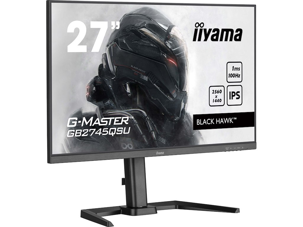 iiyama G-MASTER GB2745QSU-B2 computerskærm 68,6 cm (27") 2560 x 1440 pixel Wide Quad HD LED Sort