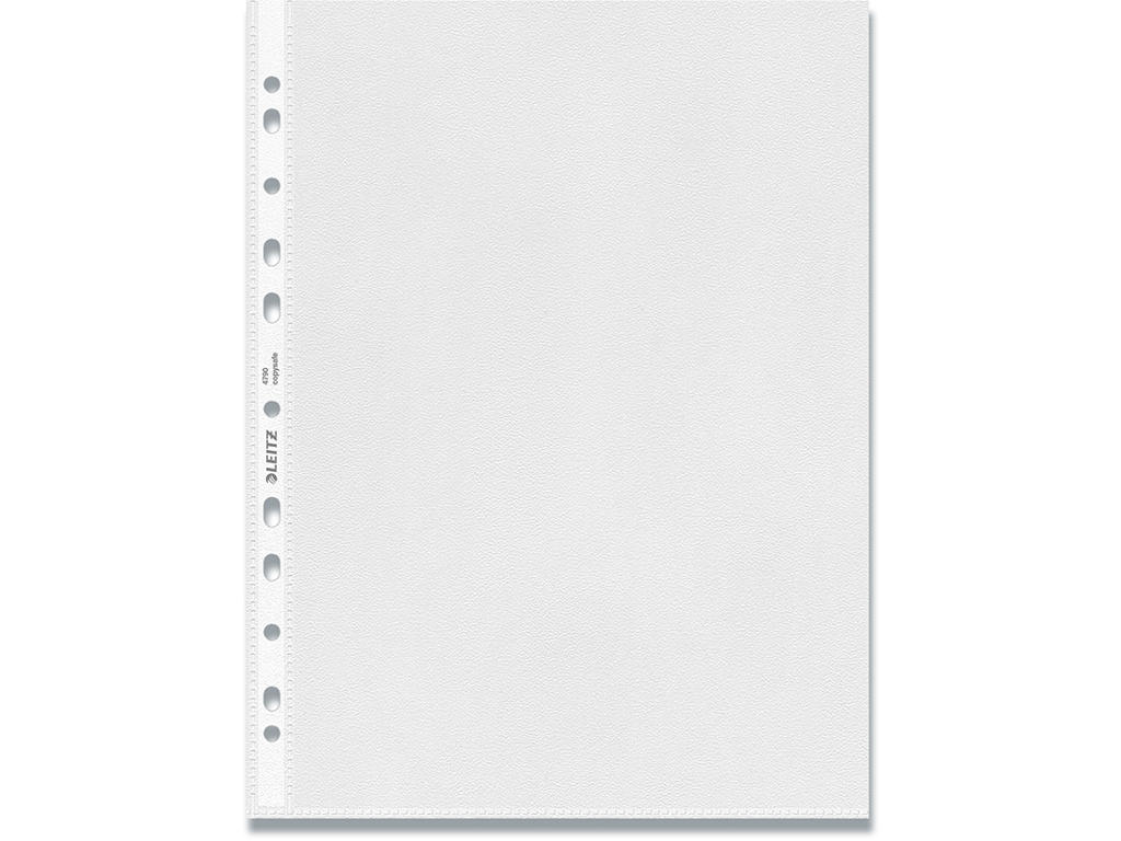 Plastlomme, A4, Åben top, 0.085 mm, 500 Stk, Leitz 