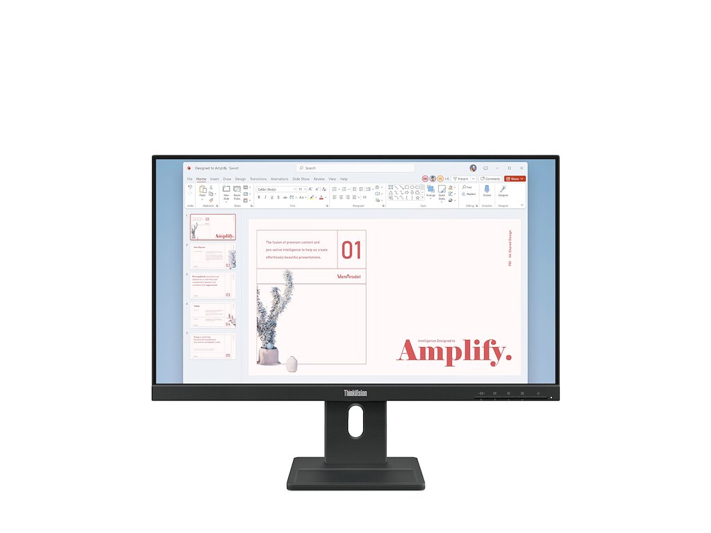 Lenovo ThinkVision E24-40 LED display 60,5 cm (23.8") 1920 x 1080 pixel Fuld HD LCD Sort