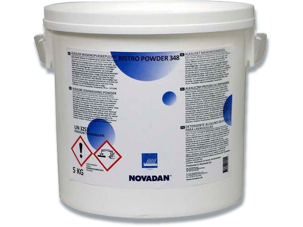 Maskinopvask, Uden klor, 5 kg, Novadan Bistro Powder 348