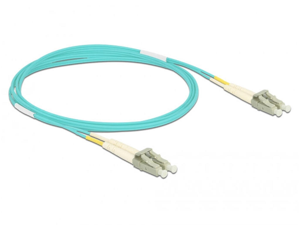 DeLOCK 86559 InfiniBand og fiberoptisk kabel 2 m LC Turkisfarve