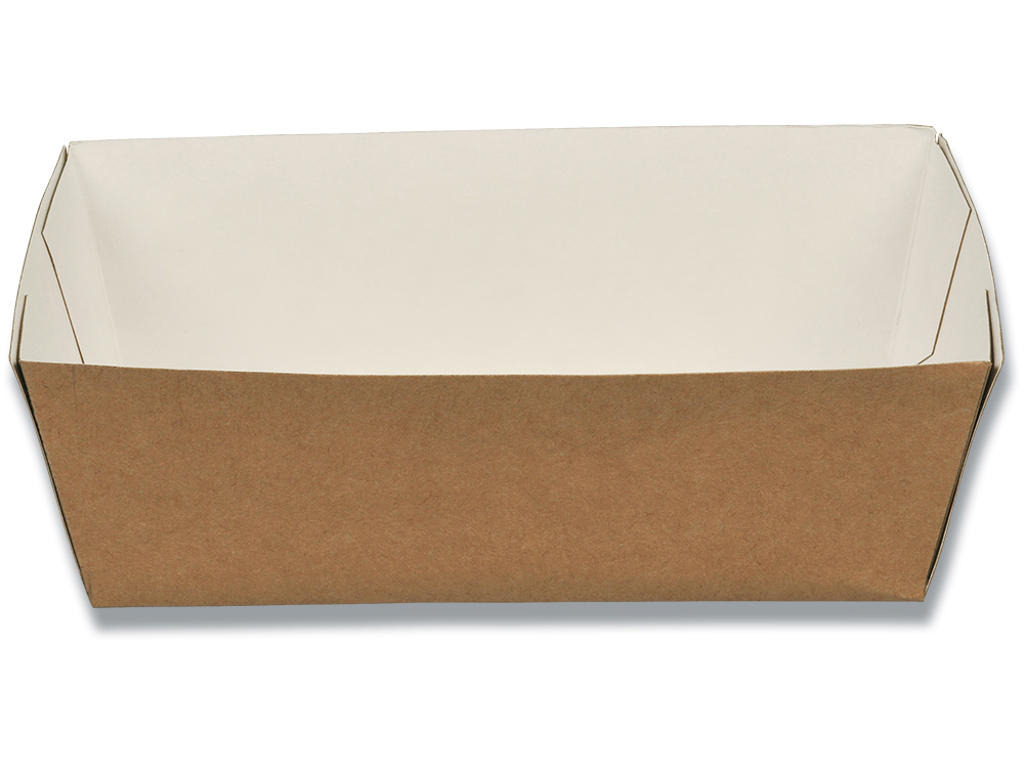 Pommes frites bakke, nr. 2, 14,5x8x5,3cm, 235 g/m2, konisk, Abena Burger-Line 