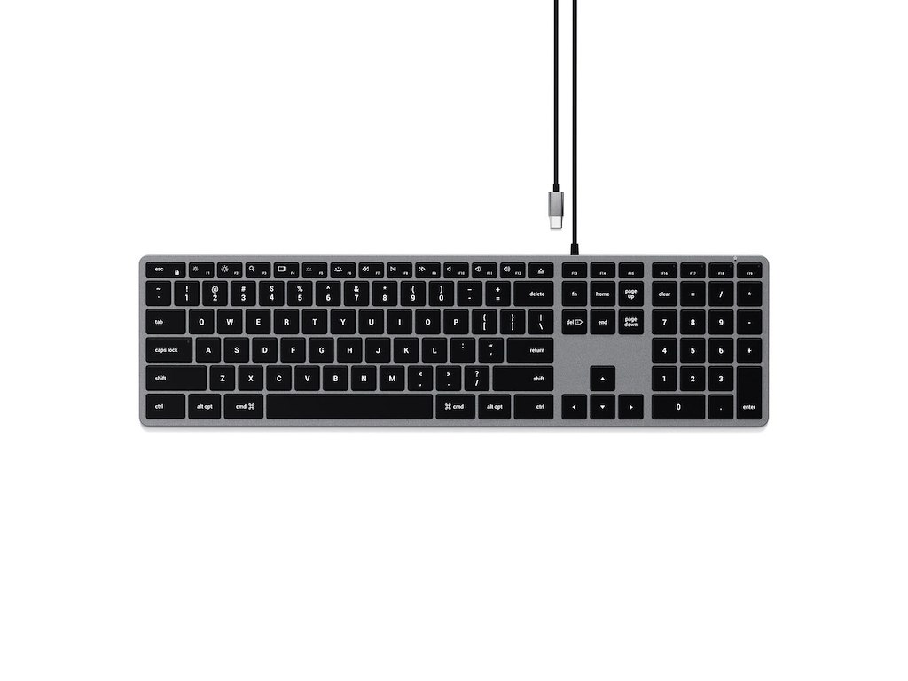Satechi W3 tastatur Kontor USB QWERTY Norsk Sort, Grå
