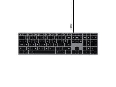 Satechi W3 tastatur Kontor USB QWERTY Norsk Sort, Grå