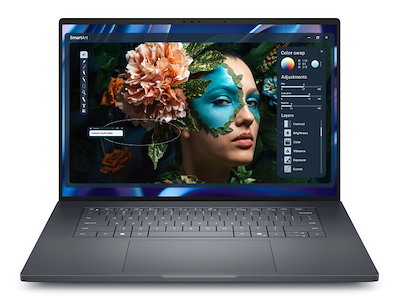 DELL Pro Precision 7 16 PW716260 Copilot+ PC Intel Core Ultra 7 366H Mobil workstation 40,6 cm (16") WUXGA 32 GB LPDDR5x-SDRAM 1 TB SSD NVIDIA RTX PRO 2000 Blackwell Wi-Fi 7 (802.11be) Windows 11 Pro Grå Nordisk