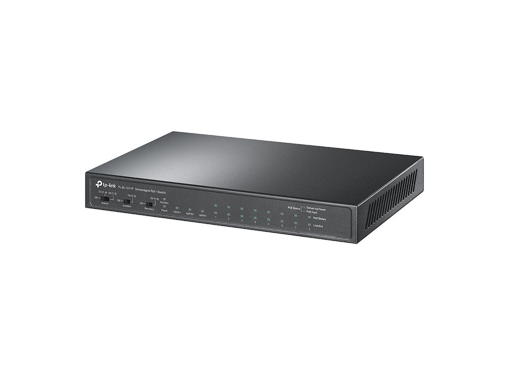 TP-Link TL-SL1311P netværksswitch Fast Ethernet (10/100) Strøm over Ethernet (PoE) Sort