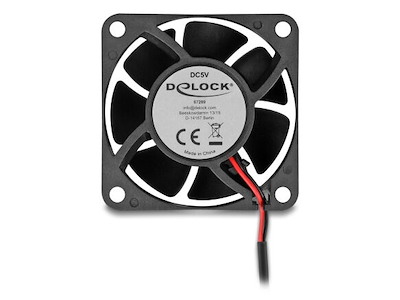DeLOCK 67289 Computerkølesystem Computerkabinet Ventilator 6 cm Sort 1 stk